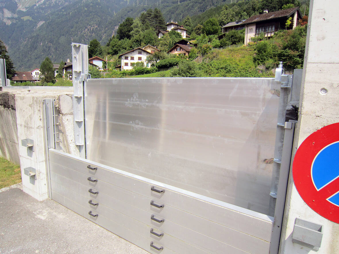 Mobile Hochwasserschutzelemente Gemeinde Glarus